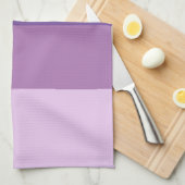 Colorblock Purple Horizontal Stripe Geschirrtuch (Viertel Falte)