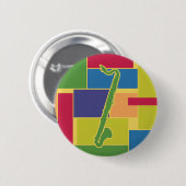 Colorblocks Knopf Button (Vorne & Hinten)