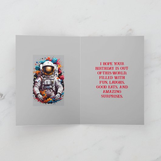 COLORBURST ASTRO BIRTHDAY CARD DANKESKARTE (Innenseite)