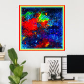 Colorburst Cosmos. Jetzt kaufen Poster (Heimbüro)