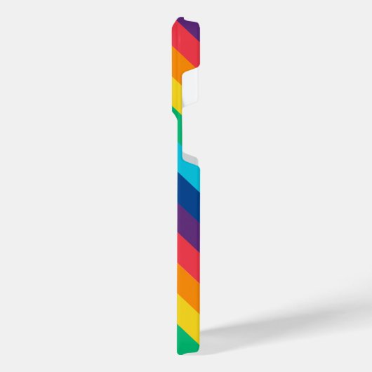 Colorburst Elegante: Diagonal gestreift iPhone Hülle (Linke Seite)