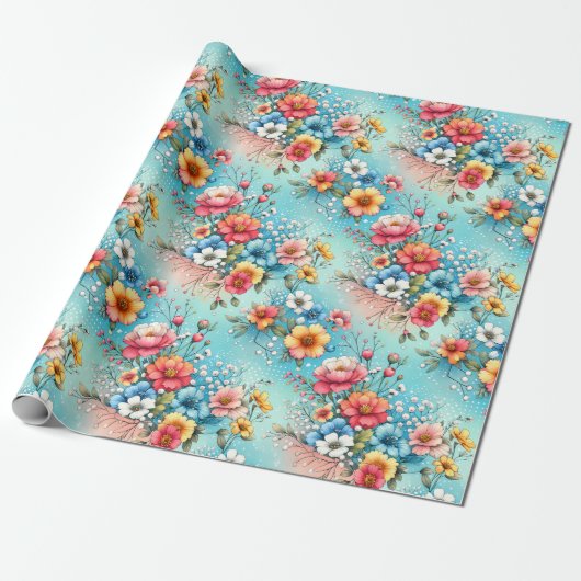 Colorburst Garden Geschenkpapier (Ungerollt)