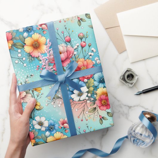 Colorburst-Garten Geschenkpapier (Schenken)