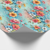 Colorburst-Garten Geschenkpapier (Ecke)