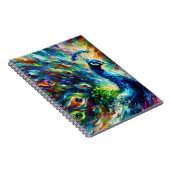 Colorburst Pfauenglanz Notizbuch Notizblock (Rechte Seite)