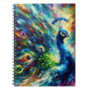 Colorburst Pfauenglanz Notizbuch Notizblock