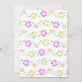 Colorbursts Monogram Wedding Einladung (Rückseite)