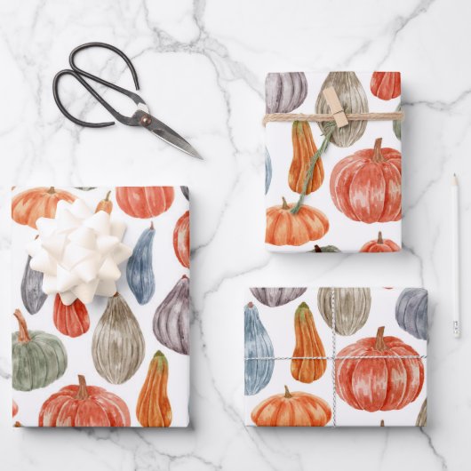 Colorcolor Pumpkins Collection   Geschenkpapier Set (Vorderseite)