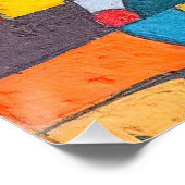 Colorcube 1 Farbiges Kubismus-Poster Poster (Ecke)