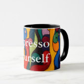 Colorcube 2 Colorful Cubism Combo Tasse (VorderseiteRechts)