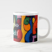 Colorcube 2 Colorful Cubism Spezielle Tasse (Rechts)
