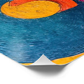 Colorcube 4 farbenfrohe kubistische Poster (Ecke)