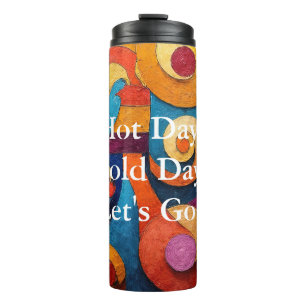 Colorcube 4 Farbenfroher Kubismus Thermal Tumbler Thermosbecher