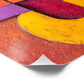 Colorcube 5 Farbiges Kubismus-Poster Poster (Ecke)