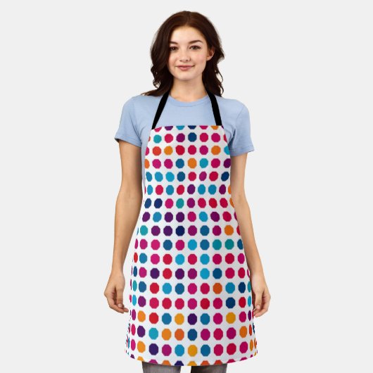 Colore polka-dot schürze (Getragen)
