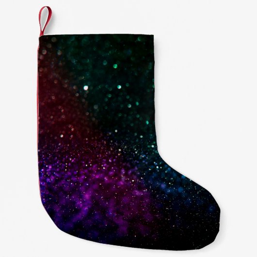 Colored abstract blurred light background kleiner weihnachtsstrumpf (Vorderseite)