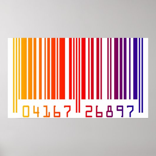 Colored Barcode Poster (Vorne)