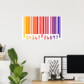 Colored Barcode Poster (Heimbüro)