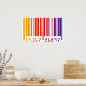 Colored Barcode Poster (Küche)