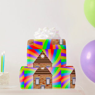 Colored Brick House Geschenkpapier