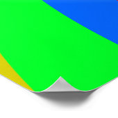 Colored Brick House Poster (Ecke)