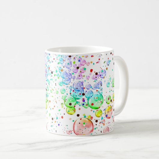 Colored Bubbles Coffee Mug Kaffeetasse (VorderseiteRechts)
