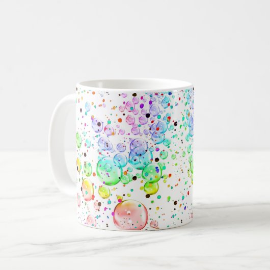 Colored Bubbles Coffee Mug Kaffeetasse (Vorderseite Links)