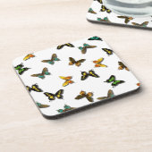 Colored Butterflies Art Untersetzer (Linke Seite)