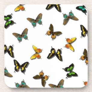 Colored Butterflies Art Untersetzer
