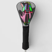 Colored cadillac golf headcover (Vorderseite)