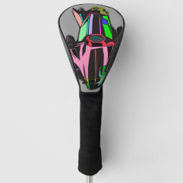 Colored cadillac golf headcover