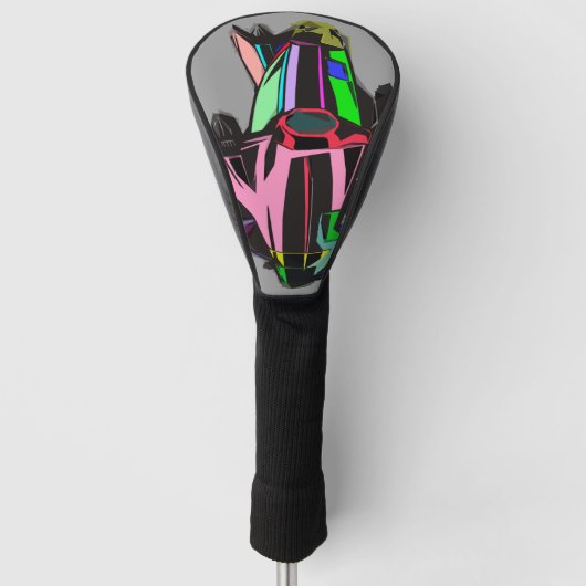 Colored cadillac golf headcover (Vorderseite)