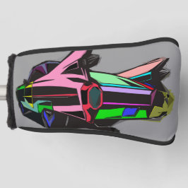 Colored cadillac golf headcover