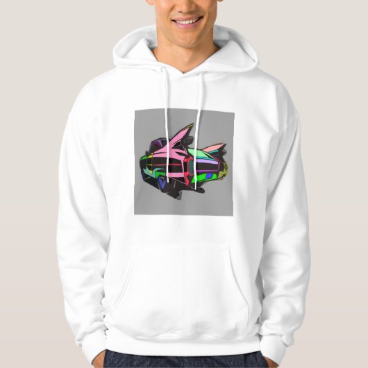 Colored cadillac hoodie (Vorderseite)