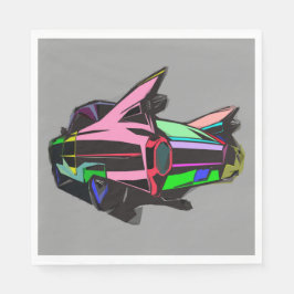 Colored cadillac serviette