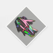 Colored cadillac serviette (Ecke)