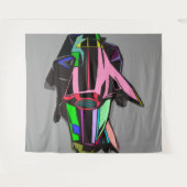 Colored cadillac wandteppich (Vorderseite (Horizontal))