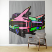 Colored cadillac wandteppich (Beispiel)