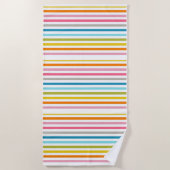 Colored Candy Stripes Strandtuch (Vorderseite)