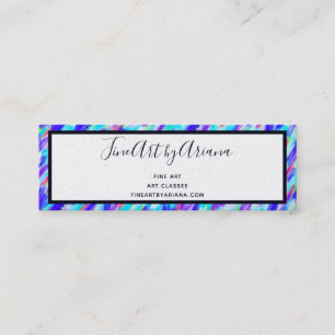 Colored Chaos Mini Business Card Visitenkarte