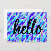 Colored Chaos Postkarte (Vorne/Hinten)