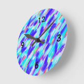 Colored Chaos Roundclock Runde Wanduhr (Winkel)