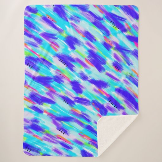 Colored Chaos Sherpa Blanket Sherpadecke (Vorderseite)