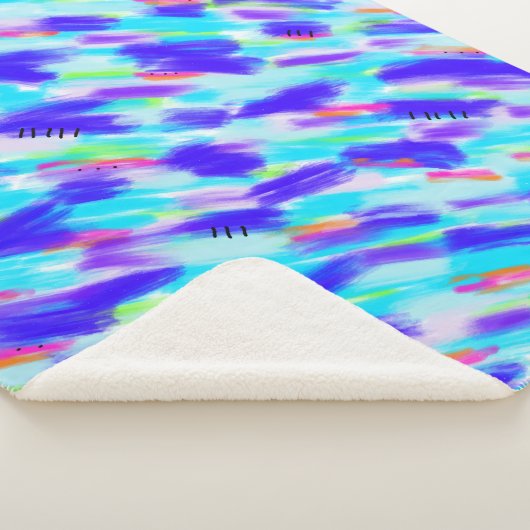 Colored Chaos Sherpa Blanket Sherpadecke (3/4)