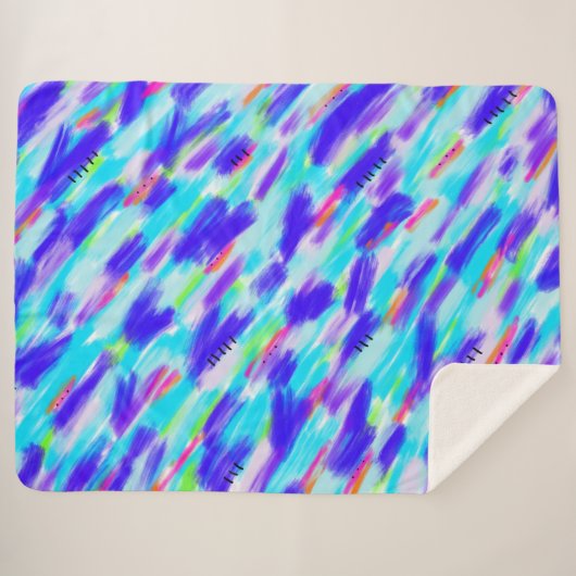 Colored Chaos Sherpa Blanket Sherpadecke (Vorderseite (Horizontal))