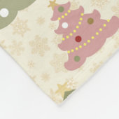 Colored Christmas Fleecedecke (Ecke)
