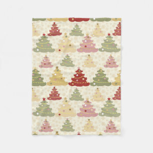 Colored Christmas Fleecedecke