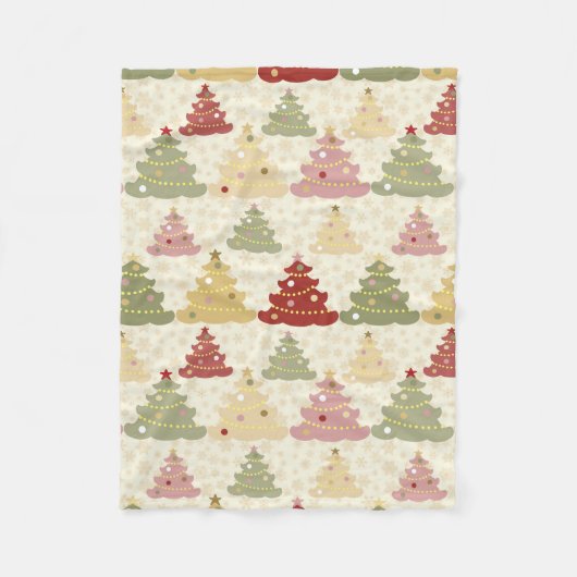 Colored Christmas Fleecedecke (Vorderseite)