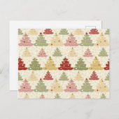 Colored Christmas Postkarte (Vorne/Hinten)