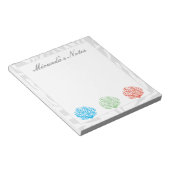 Colored coral reef notepad for home or office notizblock (angewinkelt)